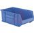 Storage Bin;  Polypropylene;  Blue;  20 in. L X 12-3/8 in. W X 8 in. H