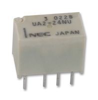 Signal Relay, Ua2 Series, Non Latching, Dpdt, Through Hole, 1 A, 24 Vdc