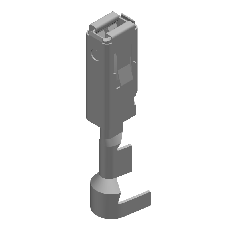 Male Signal Contact, Crimp, 40A, 17-20AWG, Tin Plated Copper Alloy