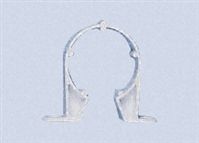 Plumbing,pipe clip,polypropylene,white,1 1/4in