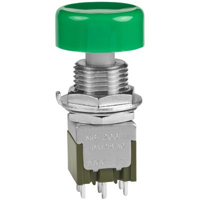 Switch Push Button ON (ON) DPDT Round Plunger 6A 250VAC 30VDC Momentary Contact Panel Mount Solder Lug