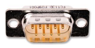 FCT - A MOLEX COMPANY         F15P0G3             Standard D Sub Connector, DA, Plug, 15 Contacts, Steel Body, Solder