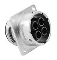 Conn Circular PIN 4 POS Crimp ST Panel Mount 4 Terminal 1 Port Automotive