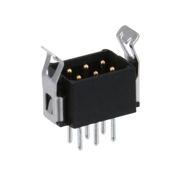 6 Pos 2mm Gold Pin Header, 3A, 800V, Thru-Hole