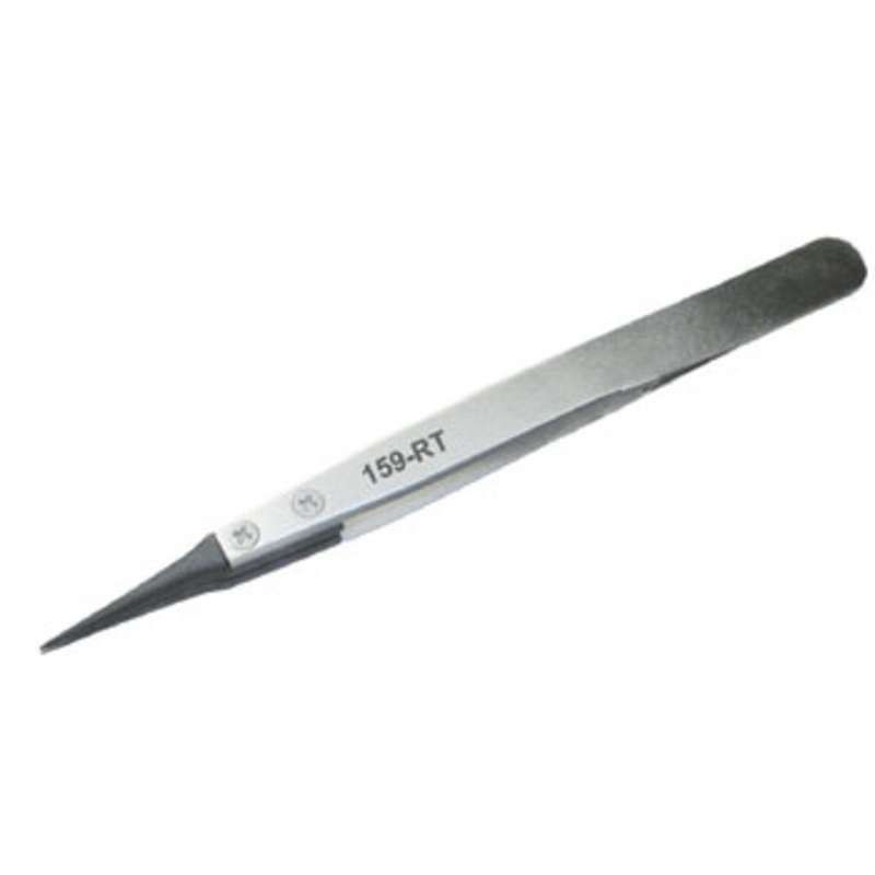 THREE STAR CARBOFIB TWEEZER, 5 ; Tweezer Type:Extra Fine; Overall Length:5; Tweezer Body Material:Stainless Steel; Tweezer Tip Material:Carbon Fibre