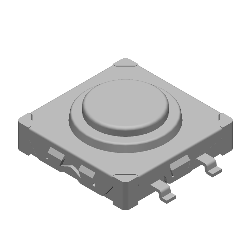SMT Pushbutton Switch, 50mA, 12VDC, SPST, Sealed, IP67