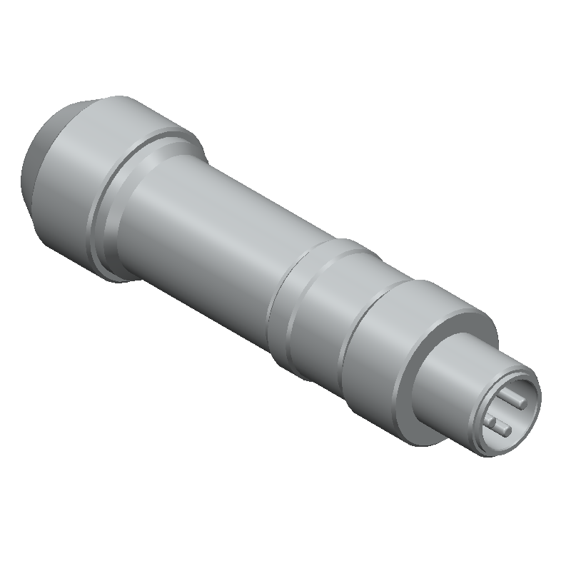 3-Pin Male Solder Circular Connector, 4A, 60V, IP67