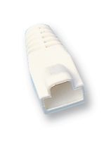 BOOT, RJ45, WHITE, PK8; Accessory Type:Strain Relief Boot; For Use With:MHRJ Series Modular Unshielded Plugs; No. of Positions:-; Strain Relief Material:PVC (Polyvinylchloride); SVHC:No SVHC (15-Jun-2015); Colour:White; Material:Neoprene; Product Range:RJ45SRB Series