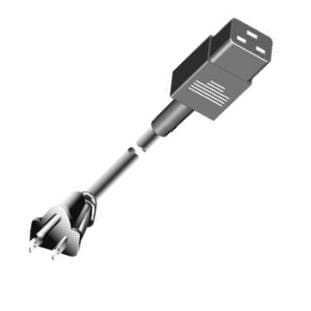 16A 250V AC Power Cord Assembly 14AWG NEMA 5-15P to C19
