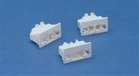 2-pole panel mounting adapter, white