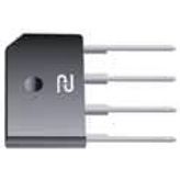 4A, 1000V, SILICON, BRIDGE RECTIFIER DIODE, GREEN, PLASTIC, TS4B, 4 PIN