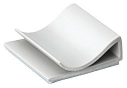 THOMAS & BETTS FRPV-1000-8-C CABLE CLIP, FLAT, ADHESIVE, PVC, GREY, 10.54MM X 26.97MM X 25.4MM