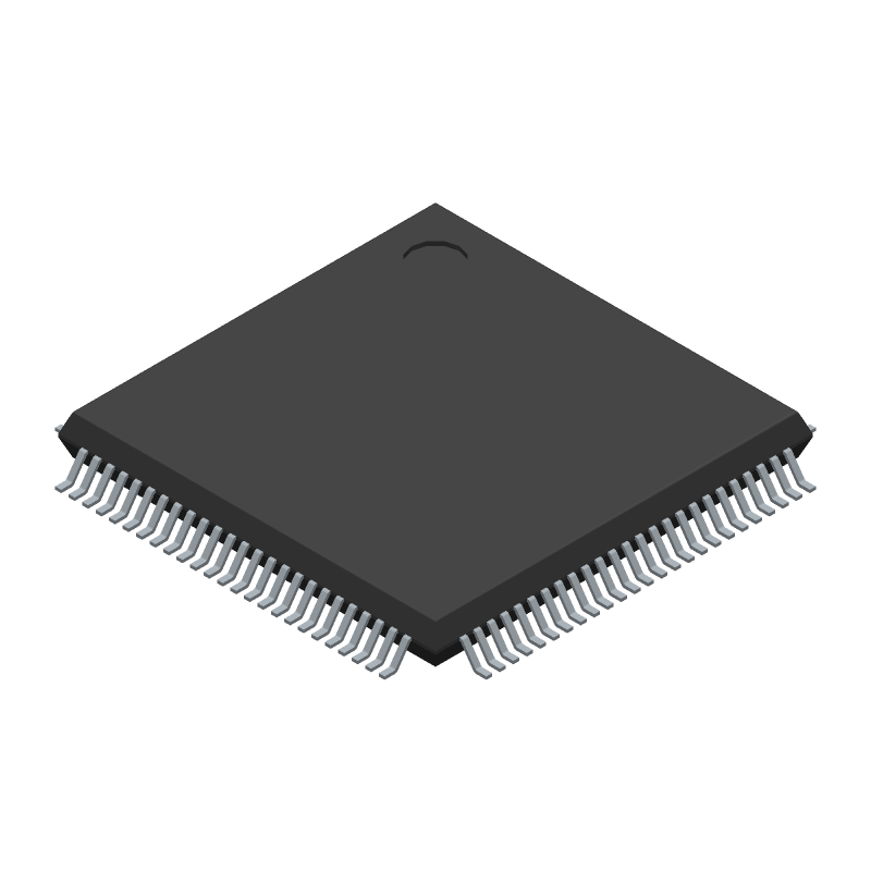16-Bit MCU, 512KB Flash, 32KB RAM, 62 I/O, 100-Pin LQFP, Industrial