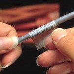 Labels Dot Matrix Self Laminating Label Vinyl White 23.8x20.3mm