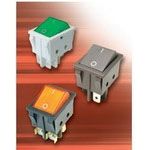 Rocker Switch DPST 16A 125VAC Red Illum