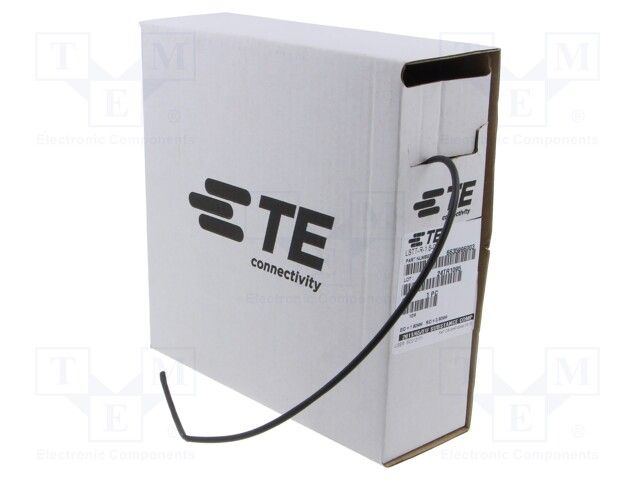 Heat Shrink Tubing ST Cross Linked Polyolefin Black Thin/Single Automotive Spool