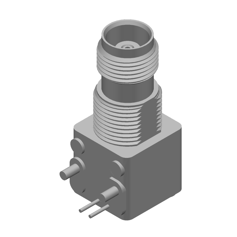 TNC RF Connector 50 Ohm Male Right Angle Gold Plated