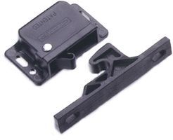 Black Plastic Concealed Push-To-Close Latches