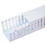 Wiring Ducts Slotted Rectangular without Cover Screw Polyvinyl Chloride White