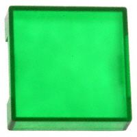 CAP PUSHBUTTON SQUARE GREEN