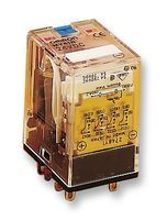 Relay, MY Series, Power, Non Latching, 4PDT, 24 VDC, 5 A RoHS Compliant: Yes