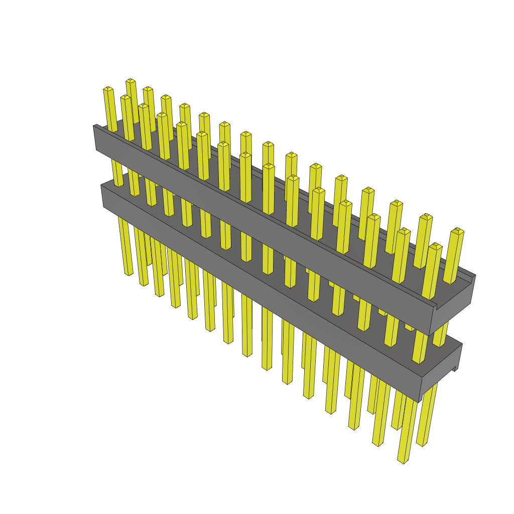 Conn Board Stacker HDR 30 POS 2.54mm Solder ST Top Entry Thru-Hole Bulk