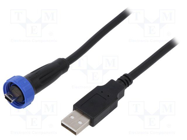 Cable Assembly USB 4.5m USB Mini-B to USB Type A 5 to 4 POS M-M