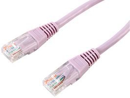 PRO SIGNAL PS11070 Network Cable, Cat5e, RJ45 Plug, RJ45 Plug, 6.56 ft, 2 m, Violet