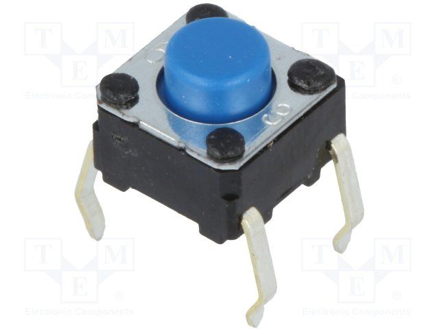 Tactile Switch, 24VDC, 50mA, 4.9N, Through Hole, SPST