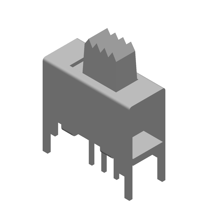 SPDT Slide Switch, 0.3A 125VAC, PC Pins, Through Hole