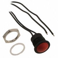 Illuminated Pushbutton Switch, SPDT, 2A 24VDC, Red 16mm Button