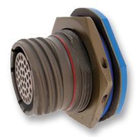 7 Pos Circular Connector, Crimp, Composite, Cadmium, MIL-DTL-38999