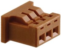 3P 1.25mm Female Socket Housing, Crimp, 1A, 500V