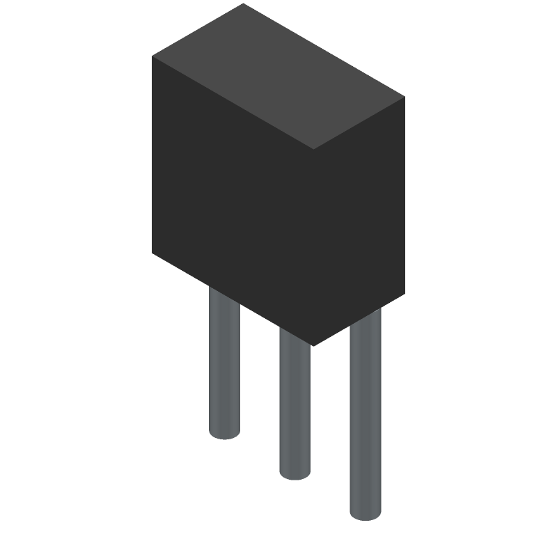 High-Sensitivity Light-to-Voltage Converter - The TSL257 is a high-sensitivity, low-noise light-to-voltage optical converter that combines a photodiode and a transimpedance amplifier on a single monolithic CMOS integrated circuit. The output voltage is directly proportional to light intensity (irradiance) on the photodiode. The TSL257 has a transimpedance gain of 320 Megohm. The device has improved offset voltage stability and low-power consumption and is supplied in a 3-lead clear plastic sidelooker package with an integral lens. The TSL257T is supplied in a compact 4-lead surface mount package.