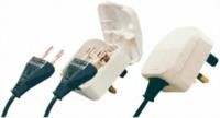 PowerConnections Europe to UK with European Plug and Type G - British 3-pin, Rated At 3A