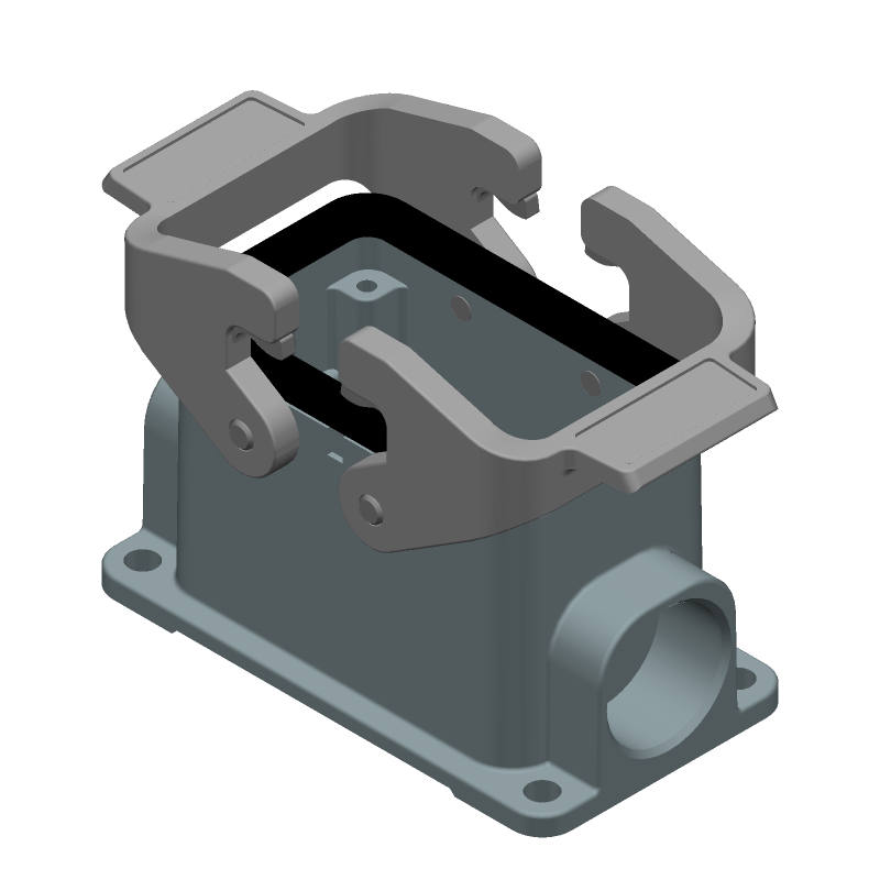 Hood 90° Powder Aluminum Die Cast