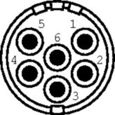 Appliance plug, 6-pin   6 P, 7410 0 06 03 0, Hummel