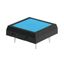 SPST-NO Tactile Switch, 0.05A 24VDC, Through Hole, Blue Square Button