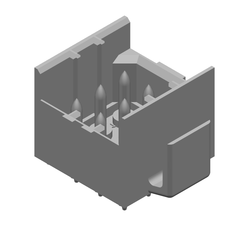 9P 9A 250V 4.2mm Pitch Wire-to-Board Male Pin Connector, Red