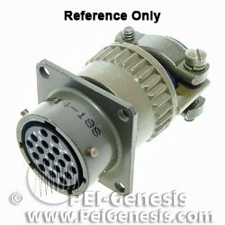 Conn Circular SKT 41 POS Crimp ST Wall Mount 41 Terminal 1 Port