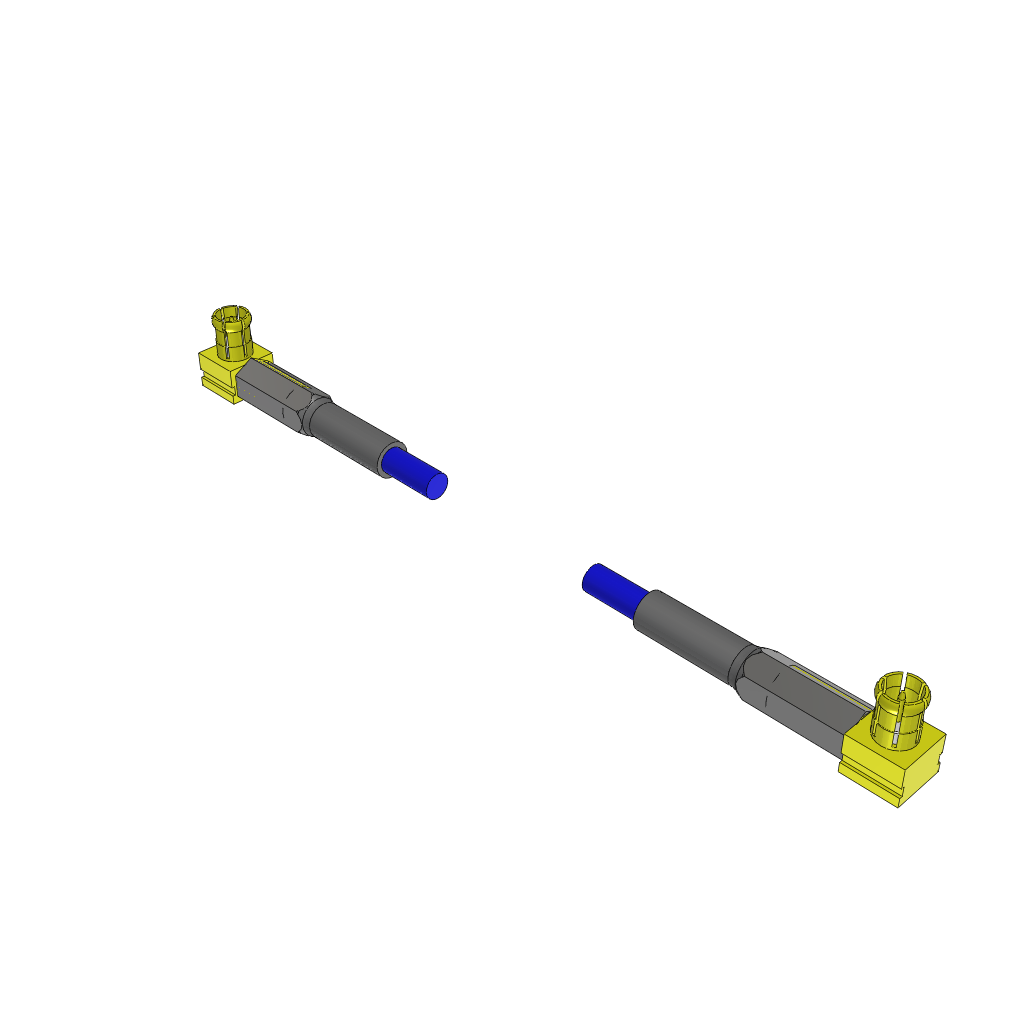 Cable Assembly RG179 0.153m 30AWG MCX to MCX PL-PL Bulk