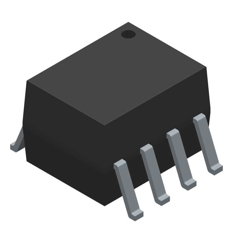1-Ch Optocoupler, 3.75kV Isolation, 100Kbps, SOIC