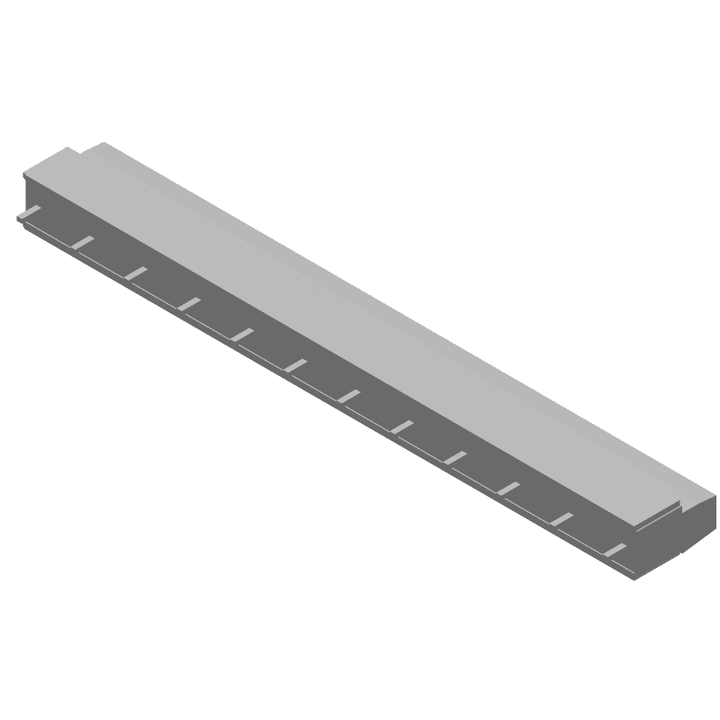 12 Pos Terminal Block, 17.5A, 600V, Straight, Thru-Hole, Solder