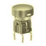 SPST Momentary Pushbutton Switch, 0.5A 48VDC, PC Pins, Thru-Hole