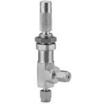 Stainless Steel Low Flow Angle Pattern Metering Valve, 1/8 in, Tube Fittings