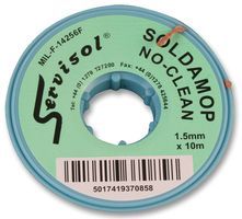 SERVISOL         200004360             10m x 1.5mm Soldamop No Clean Desoldering Braid
