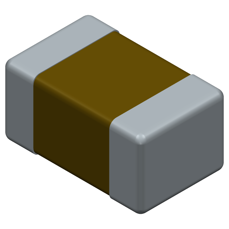 Cap Ceramic 3.6pF 250V X8G 0.1pF Pad SMD 0805 150°C T/R