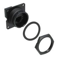 Conn RJ-45 F 8 POS ST Panel Mount 1 Port Cat 6 Medical