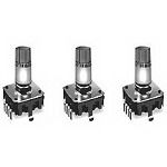 Mechanical Encoder Rotary Incremental Flat Straight Quadrature Digital Square Wave 24PPR Through Hole PC Pin