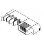 Conn Power PL 4Power/40Signal POS Press Fit RA Thru-Hole 70 Terminal 1 Port EXTreme Ten60Power™ Tray